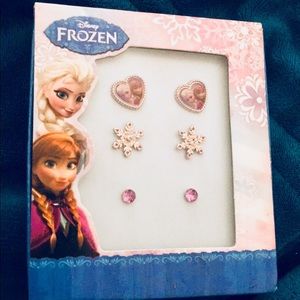 BRAND NEW Disney Frozen 3pc Earrings Set